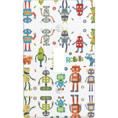 Cute Cartoon Robot Push Light Switch Cover Decorative Single Rocker Switch Cover Plastic Wall Plates