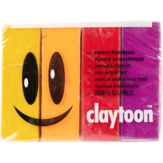 Van Aken Claytoon Modelling Clay - 450g (Four 113g Bars) - Use for Claymation, Models and Stop Motion (Hot)