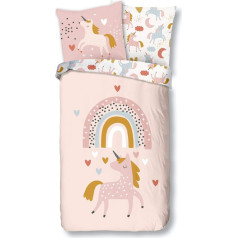 Aminata Kids children's cotton bed linen, with a zip, 135 cm x 200 cm