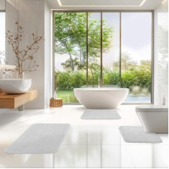 TA&MA STORE Bathroom Rug Set | Bath Mat Non-Slip Washable - Bath Mat for the Bathroom - Bath Mats & Bath Rugs Quick Drying
