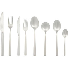 Salter Winslow BW12427EU7 44-Piece Cutlery Set - Stainless Steel Cutlery, Service for 6 People, Includes Knives, Forks, Teaspoons, Soup Spoons, Serving Spoons and Dessert Cutlery, 25 Year Guarantee