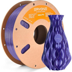 ERYONE Glitter PLA Filament for 3D Printer, 1.75 mm +/-0.03 mm, 1 kg (2.2 LBS)/Spool, Sparkle Purple