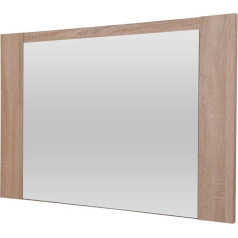 FORTE Calpe Mirror Wood Composite Sonoma Oak 99.3 x 1.8 x 66 cm