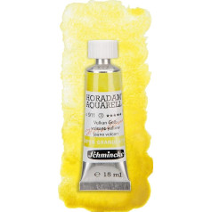 Schmincke Horadam Aquarell, Super Granulation, Volcano Yellow, 15 ml, Very Strong Granulating Shades, Finest, Super Granulating Watercolour Paints