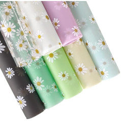 XHT Jelly Vinyl Fabric Transluscent PVC Jelly Faux Leather for Crafts (Daisy Jelly Vinyl)