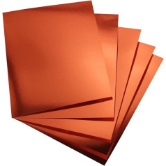 Hygloss Products Hygloss Metallic Foil Board 8.5 x 11 Inches-25 Sheets-Red Copper-for Arts & Crafts, Classroom Activities & Artists, Paper