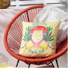 furn. Pina There Dekokissen, abstrakt, mit Polyester gefüllt, für den Außenbereich