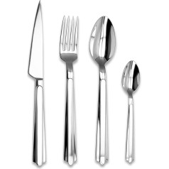 Laguiole Évolution® - 16 Piece Paimpol Cutlery - Stainless Steel Cutlery for 4 People - Highly Polished - Dishwasher Safe - Presentation Gift Box