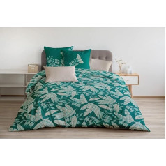 Home Linge Passion - Manaus Bed Linen 100% Cotton Green 240 x 260 cm