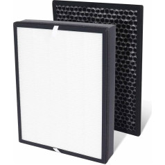 Gekufa FY2422/30 FY2420/30 Replacement Filter Compatible with Air Purifier AC2882 AC2887 AC2889 AC3829, Series 2000 and 3000, Filter Set Including 1 HEPA Filter and 1 Activated Carbon Filter