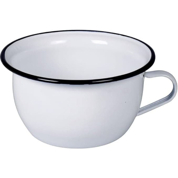 Karl Kruger Household Enamel Chamber Pot, White, 30 x 22 x 30 cm