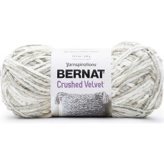 Bernat 16101616007 Crushed Velvet Crushed Velvet, Polyester, White, 300 g, 288 Metres