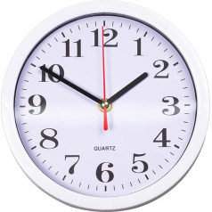True Face Wall Clock Modern Large Number Round Clocks for Kitchen Home Living Room Bedroom School White