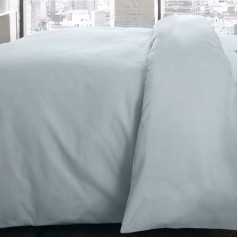 Serene Plain Dye Easy Care Duvet Cover, Duck Egg, Super King