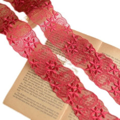 1 Meter Stickerei-Spitzenstoff, exquisites wasserlösliches Netz, 50 mm Spitze für Handarbeiten, Kleidungszubehör, Verzierungen, Nähen g11-4-1 Meter