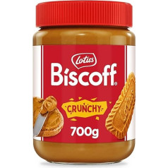 Lotus Biscoff Sweet Spread Crispy Caramelised Biscuit Flavour Vegan Nut Free No Added Flavours or Dyes PET Glass 700 g