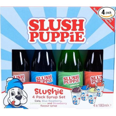Slush Doll Slush Syrup Starter Set with Four Flavours in Set of 4