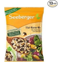 Seeberger Vital-Kerne-Mix Pack of 13: Hearty Crisp Mix of Pine, Sunflower, Pumpkin and Soy Kernels - as Baking Ingredient, for Salad and Cereal, Vegan (13 x 150 g)