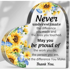 Coworker Retirement Acrylic Keepsake Inspirational Quote Thank You Gift Coworker Gift