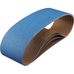 Shineboc Zirconium Corundum Sanding Belts 150 x 1220 mm, Sanding Belt Grit 40/60/80/120/240/400 for Belt Sanders to Metal, Wood (Pack of 6)