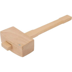 Gavigain Wooden Hammer, Professional Wooden Carpenter's Hammer with Angled Face Wood Carpenter's Hammer Hand Tool for Woodworking (Large Size)