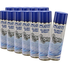 12 x Lott silicone spray, 500 ml, silicone spray, lubricant, silicone spray