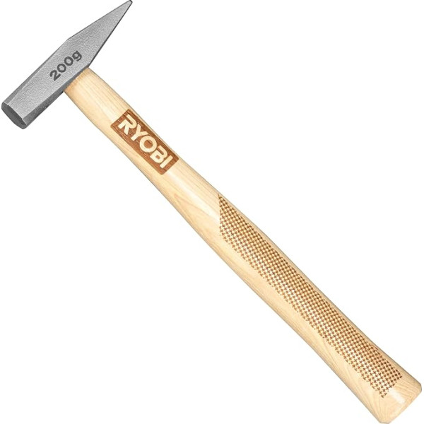 RYOBI RHHWE200 Engineer's Hammer with Hickory Wood Handle, 200 g