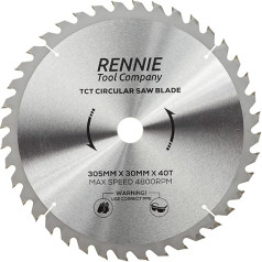 Rennie Tool TCT Circular Saw Blade 305mm x 30mm x 40T + Reducing Rings