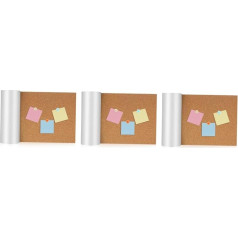 VILLCASE 3 Rolls Self-Adhesive Cork Roll Message Board Self-Adhesive Cork Board Self-Adhesive Cork Board Cork Shelf Liner Self-Adhesive Cork Board Cork Board Frame