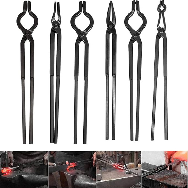 Bladesmith Forged Pliers Tool Set, Anvil Vice, 1/4