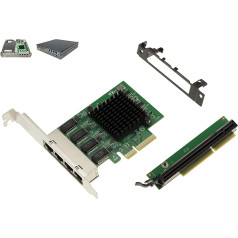 KALEA-INFORMATIQUE KIT PCIe Network Controller Card 4 Port LAN RJ45 Gigabit Ethernet 10 100 1000 Mbps for Lenovo Tiny5 M720Q M920Q M920X P330