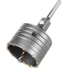 Graphite 80 mm caurumu zāģis ar dakšiņu ar HEX adapteri un izmēģinājuma urbi