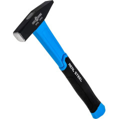 REAL STEEL Engineer's Hammer, Fibreglass Handle Hammer with TPR Handle, Professional Tool Hammer (300 g)