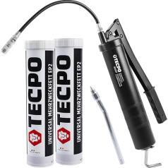 Tecpo Multi-Purpose Grease with Hand Lever Grease + Multi-Purpose Grease EP2 2 x 400 g Grease