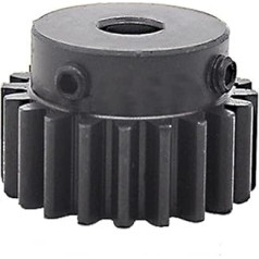 Motor Pinion, Gear, Module Pinion, 1 Piece Blackened Spur Gear 1.5 Module 20T 22T 24 Teeth Spur Gear 1.5 M 20 Teeth Gear 6 mm 10 mm 14 mm 20 mm Bore 15 mm Width Spur Gear Cone (12 mm Bore, 20 Teeth