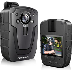 CAMMHD C8-256GB 1296P Body Cam 4000mAh Battery 16 Hours Portable Audio and Video Body Cam 170° Wide Angle Police Body Camera External Card Design with Interchangeable Memory Card