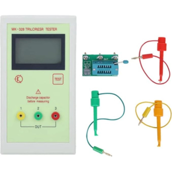 Hermosiey -328 Capacitor Resistor Transistor Triode Tester Inductance Capacitance Resistance Meter LCR NPN PNP MOS