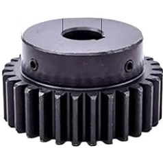 1 Modul = 1M18 Zahnstirnradgetriebe, Metallmotor, konvexes Zahnrad, Innenloch, 6/6,35/8 mm Zahnstangengetriebe(6.35mm)
