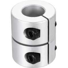 sourcing map Wellenkupplung, 12,7 bis 12,7 mm (ID), 30 mm (L), Aluminiumlegierung, Schaftkupplung, starres Gelenkmotorzubehör für 3D-Drucker, DIY-Roboter, Modell CN