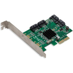 SYBA SD-PEX40099 4 Port SATA III PCI-Express 2.0 x 1 Controller Karte grün 4-Port