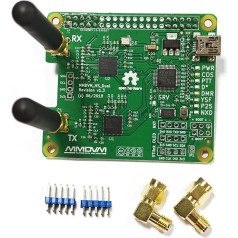 MMDVM Hotspot Dual Hat V1.3 Bracket P25 DMR YSF NXDN DMR Slot 1 + Slot 2 for Raspberry Pi with USB Port (without OLED)