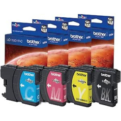Brother LC1100HY Value Pack - Print cartridge - High Yield - 1 x black, yellow, cyan, magenta