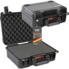 YPC Xplorer Case M - 40 cm x 33 cm x 16.5 cm Outdoor Case, Photo Case, Foam Waterproof Camera Case, Hard Case, Transport Case for Drone, Stackable