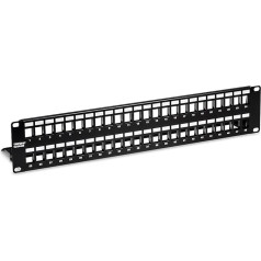 TRENDnet TC-KP48S 48-Port Blank Keystone Shielded 2U HD Patch Panel, 2U 19