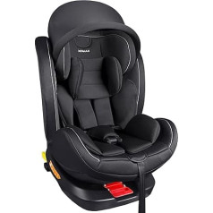 XOMAX XZ-16 Child Seat Rotatable 360° with Isofix and Reclining Function I Grows with Your Child 0-36 kg, 0-12 Years, Group 0/1/2/3 I 5-Point Harness and 3-Point Harness I Removable Cover Washable I