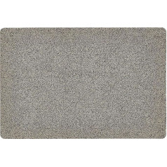 andiamo Amadis Doormat for Indoor and Covered Outdoor Use Washable Cotton with Non-Slip Underside 80 x 120 cm Brown