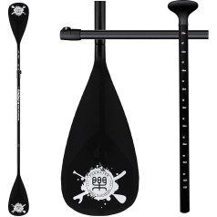 FunWater SUP Paddle - Adjustable Stand Up Paddle, 3 Pack or 4 Pieces Floating Alloy Portable Paddle Board Paddle, Lightweight and Floating, Durable and Packable, Efficient Padding