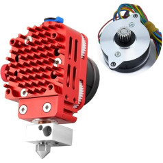 POLISI3D Upgrade Light Universal DDB Dual Gear Extruder Bowden or Direct Drive Plated Copper Print Head Compatible with Ender 3 V2 / Pro / 5 Pro, CR10/ Cr-10S S4 S5 3D Printer TPU, 0.4 mm