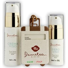 Beauty Travel Kit with Eco Name Plate - Cream Set for Women Gift - Cream Snail Slime Face + Anti-Wrinkle Face Serum [Short Fillets, Direct Breeders] Pure Snail Slime 85% and
