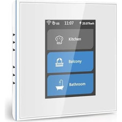 LANBON L8-HS 1/2/3-Way Smart Light Switch, WiFi Touch Smart Home Light Switch for Amazon Alexa, Google Assistant, Smart Switch Integrated Homekit/Tuya/Lanbon Systems, Requires Neutral Conductor